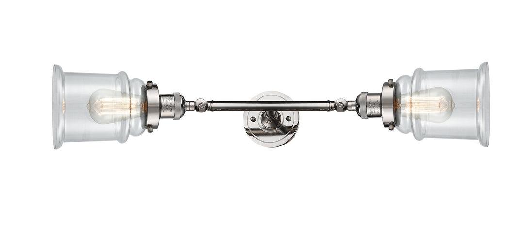 Innovations Franklin Restoration 208L-PN-G182 Bath Vanity Light 6 in. wide - Polished Nickel