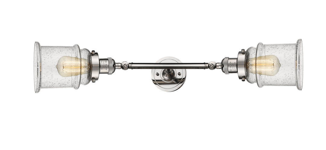 Innovations Franklin Restoration 208L-PN-G184-LED Bath Vanity Light 6 in. wide - Polished Nickel