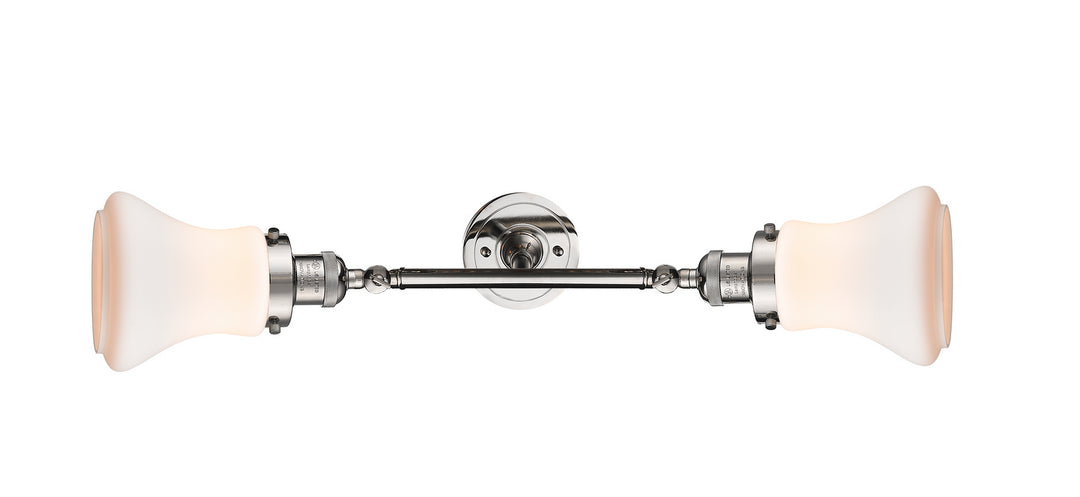 Innovations Franklin Restoration 208L-PN-G191-LED Bath Vanity Light 7 in. wide - Polished Nickel