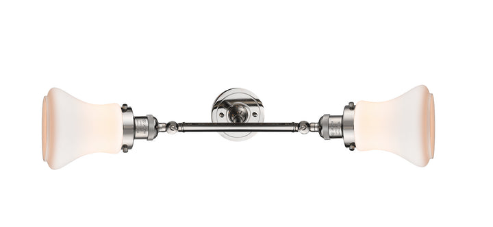 Innovations Franklin Restoration 208L-PN-G191-LED Bath Vanity Light 7 in. wide - Polished Nickel