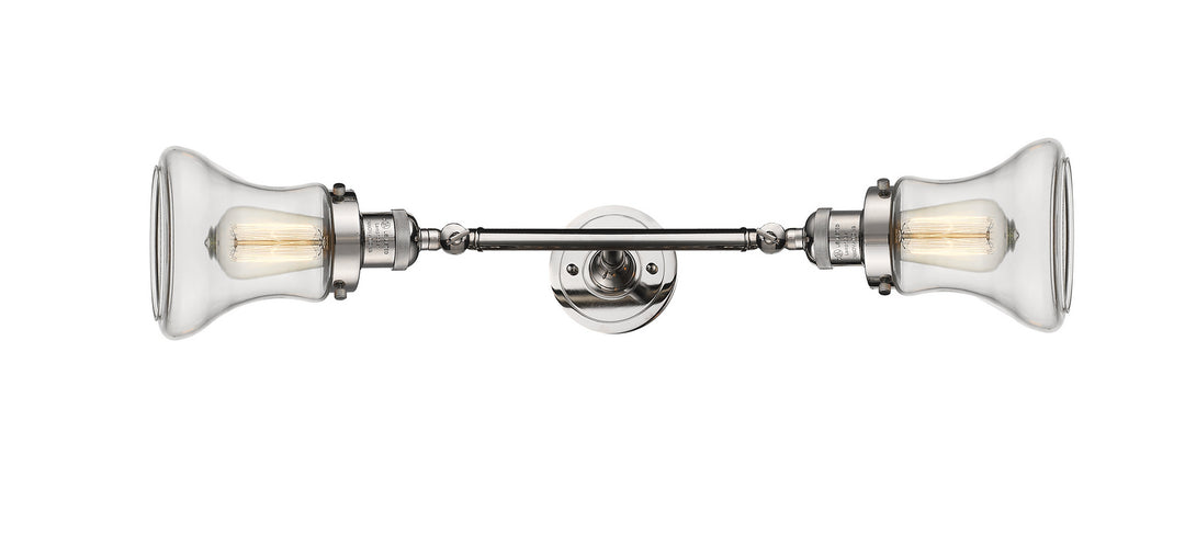 Innovations Franklin Restoration 208L-PN-G192-LED Bath Vanity Light 7 in. wide - Polished Nickel
