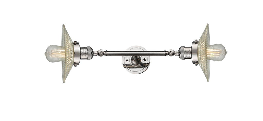 Innovations Franklin Restoration 208L-PN-G2 Bath Vanity Light 9 in. wide - Polished Nickel