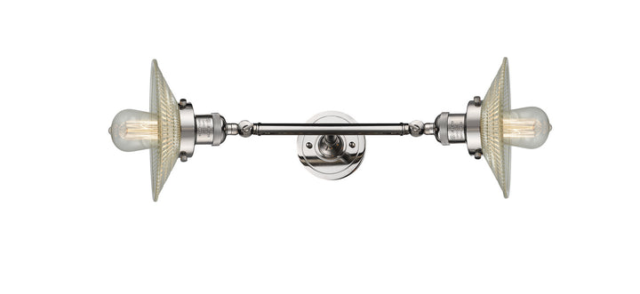 Innovations Franklin Restoration 208L-PN-G2 Bath Vanity Light 9 in. wide - Polished Nickel