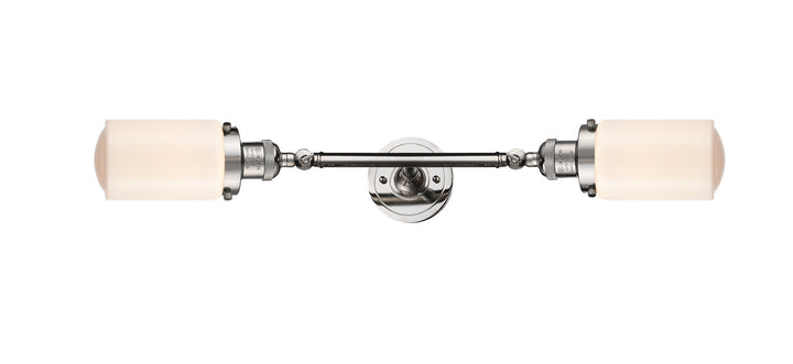 Innovations Franklin Restoration 208L-PN-G311-LED Bath Vanity Light 5 in. wide - Polished Nickel