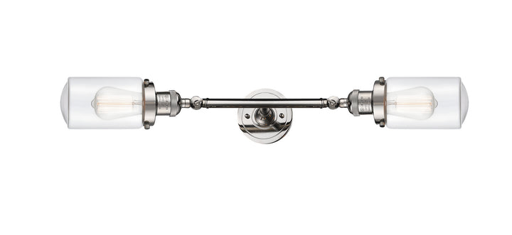 Innovations Franklin Restoration 208L-PN-G312-LED Bath Vanity Light 5 in. wide - Polished Nickel