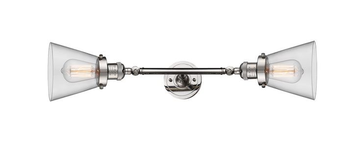 Innovations Franklin Restoration 208L-PN-G62-LED Bath Vanity Light 7 in. wide - Polished Nickel