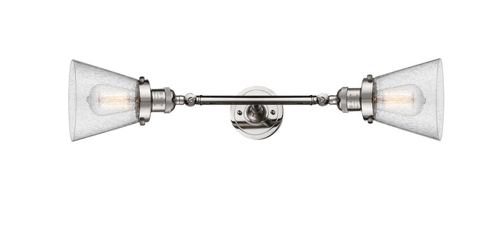 Innovations Franklin Restoration 208L-PN-G64-LED Bath Vanity Light 7 in. wide - Polished Nickel
