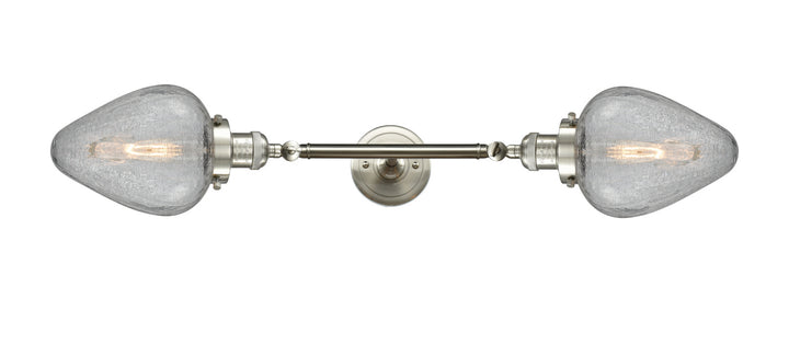 Innovations Franklin Restoration 208L-SN-G165-LED Bath Vanity Light 7 in. wide - Brushed Satin Nickel
