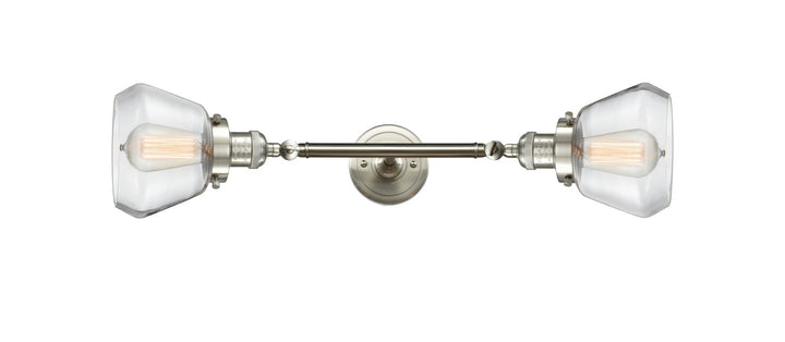 Innovations Franklin Restoration 208L-SN-G172-LED Bath Vanity Light 7 in. wide - Brushed Satin Nickel