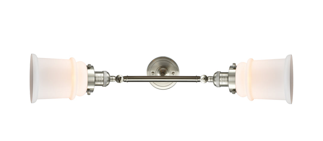 Innovations Franklin Restoration 208L-SN-G181-LED Bath Vanity Light 6 in. wide - Brushed Satin Nickel