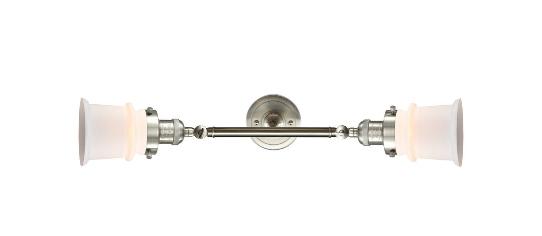 Innovations Franklin Restoration 208L-SN-G181S-LED Bath Vanity Light 6 in. wide - Brushed Satin Nickel