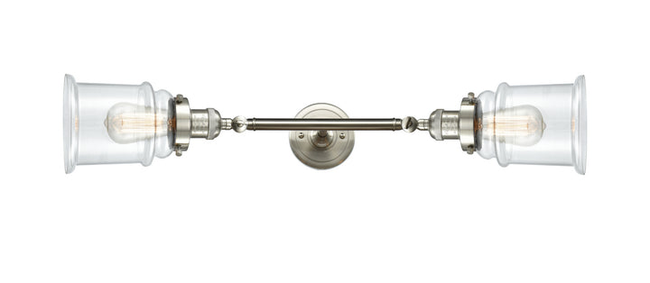 Innovations Franklin Restoration 208L-SN-G182 Bath Vanity Light 6 in. wide - Brushed Satin Nickel