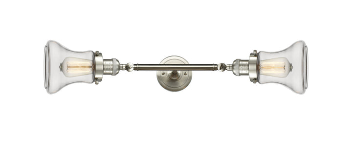 Innovations Franklin Restoration 208L-SN-G192-LED Bath Vanity Light 7 in. wide - Brushed Satin Nickel