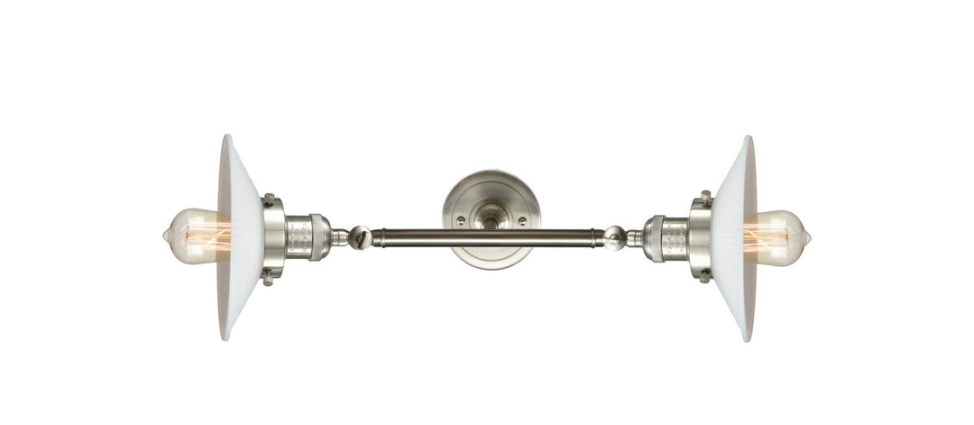 Innovations Franklin Restoration 208L-SN-G1-LED Bath Vanity Light 9 in. wide - Brushed Satin Nickel