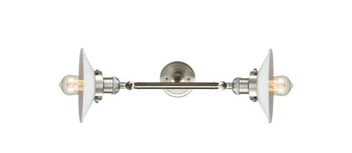 Innovations Franklin Restoration 208L-SN-G1-LED Bath Vanity Light 9 in. wide - Brushed Satin Nickel