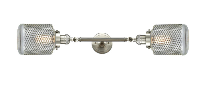 Innovations Franklin Restoration 208L-SN-G262 Bath Vanity Light 6 in. wide - Brushed Satin Nickel