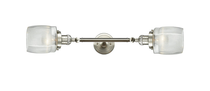 Innovations Franklin Restoration 208L-SN-G302 Bath Vanity Light 6 in. wide - Brushed Satin Nickel