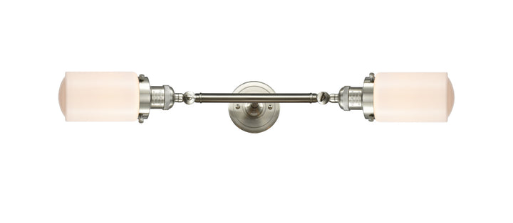 Innovations Franklin Restoration 208L-SN-G311 Bath Vanity Light 5 in. wide - Brushed Satin Nickel