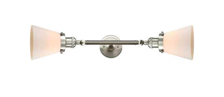 Innovations Franklin Restoration 208L-SN-G61-LED Bath Vanity Light 7 in. wide - Brushed Satin Nickel