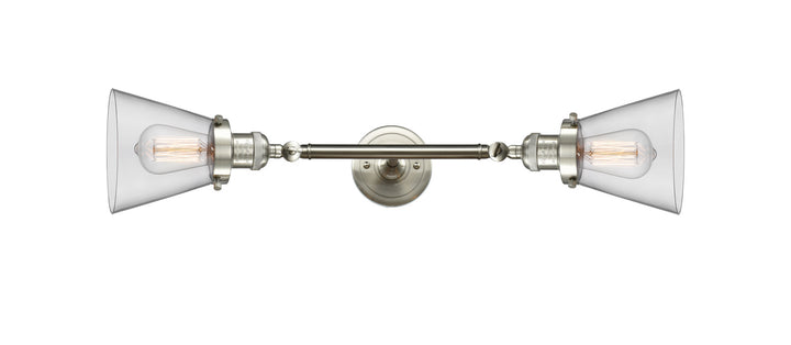 Innovations Franklin Restoration 208L-SN-G62 Bath Vanity Light 7 in. wide - Brushed Satin Nickel