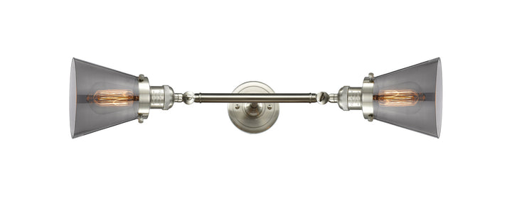 Innovations Franklin Restoration 208L-SN-G63 Bath Vanity Light 7 in. wide - Brushed Satin Nickel