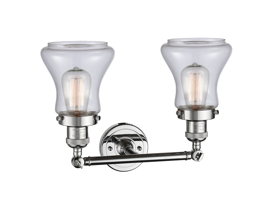 Innovations Franklin Restoration 208-PC-G192-LED Bath Vanity Light 17 in. wide - Polished Chrome