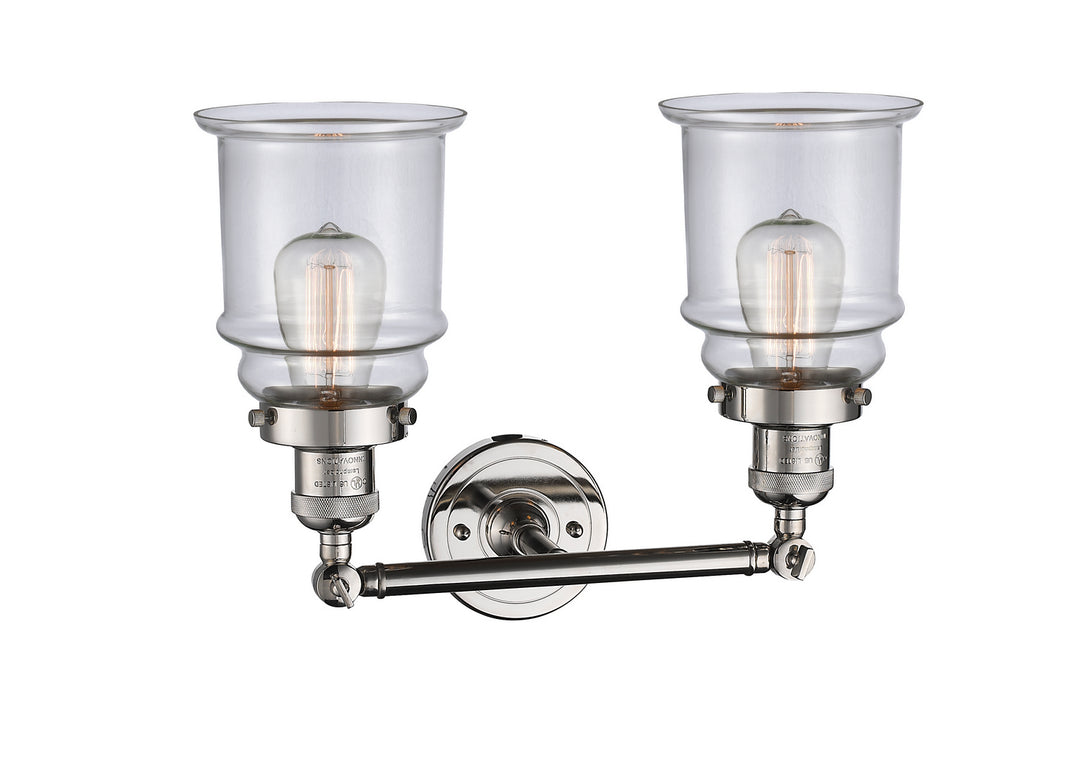 Innovations Franklin Restoration 208-PN-G182-LED Bath Vanity Light 17 in. wide - Polished Nickel