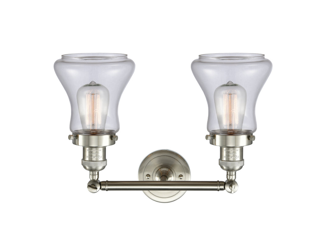 Innovations Franklin Restoration 208-SN-G192-LED Bath Vanity Light 17 in. wide - Brushed Satin Nickel