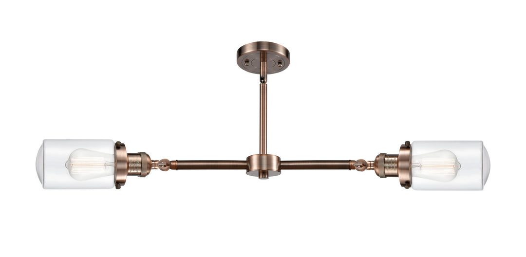 Innovations Franklin Restoration 209-AC-G312-LED Ceiling Light - Antique Copper