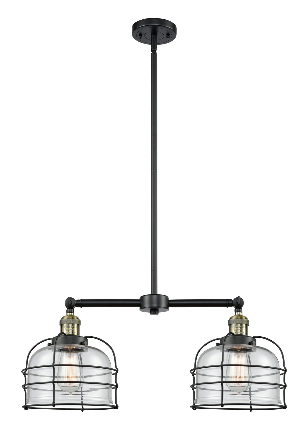 Innovations Franklin Restoration 209-BAB-G72-CE-LED Pendant Light - Black Antique Brass