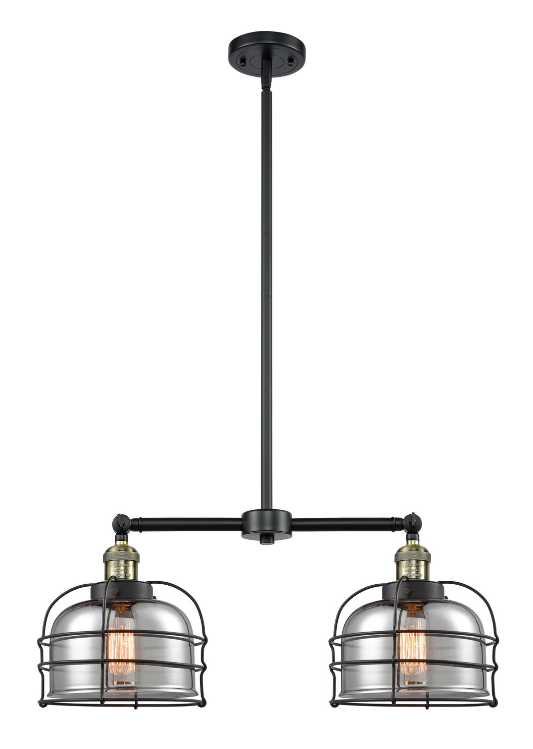 Innovations Franklin Restoration 209-BAB-G73-CE Pendant Light - Black Antique Brass