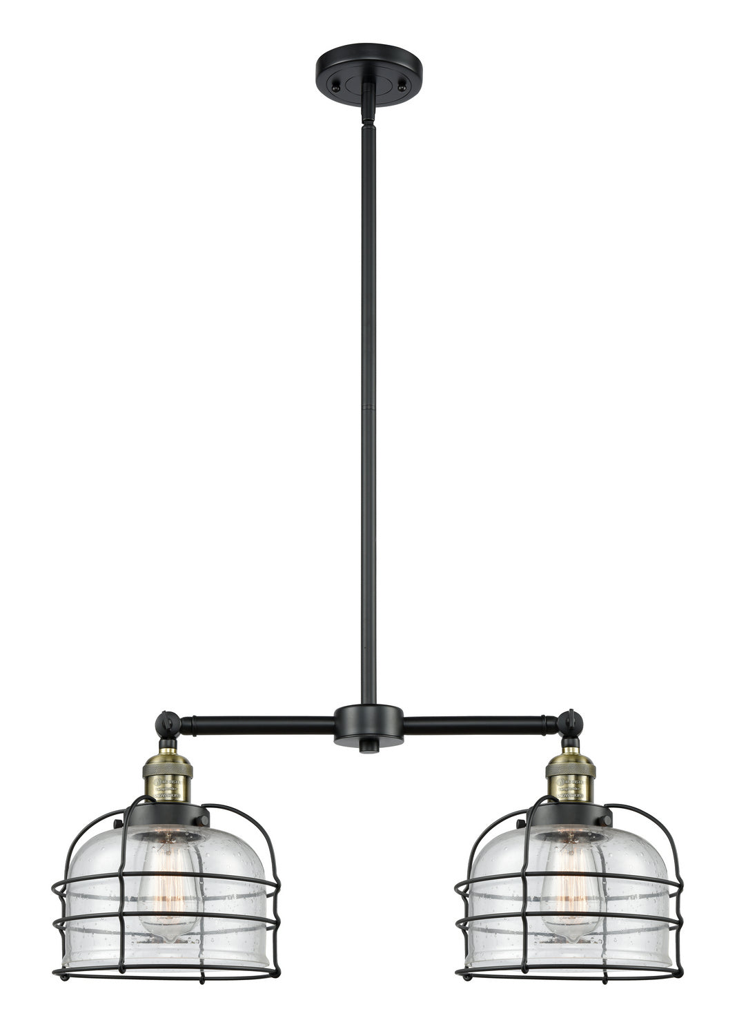 Innovations Franklin Restoration 209-BAB-G73-CE-LED Pendant Light - Black Antique Brass