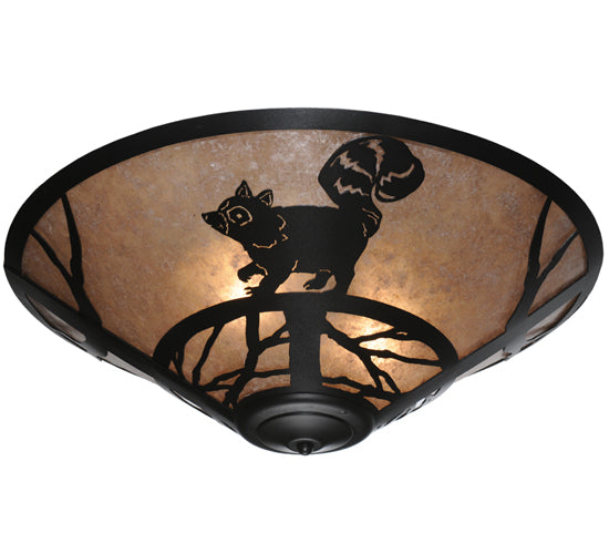 Meyda Tiffany Racoon On The Loose 110553 Ceiling Light - Nickel