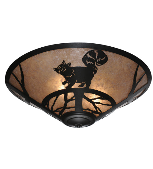 Meyda Tiffany Racoon On The Loose 110553 Ceiling Light - Nickel