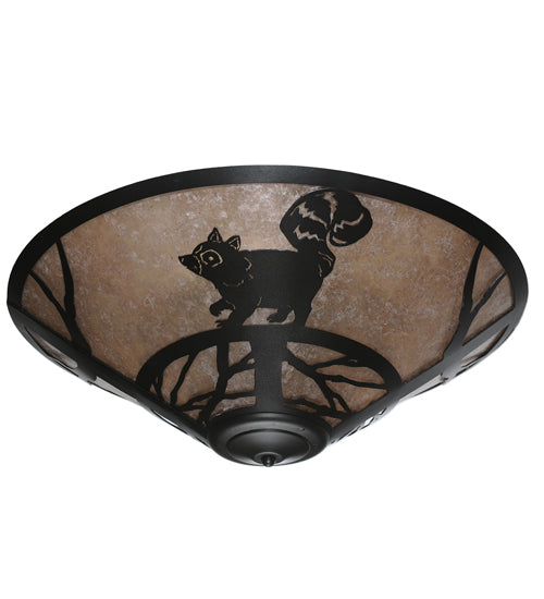 Meyda Tiffany Racoon On The Loose 110553 Ceiling Light - Nickel