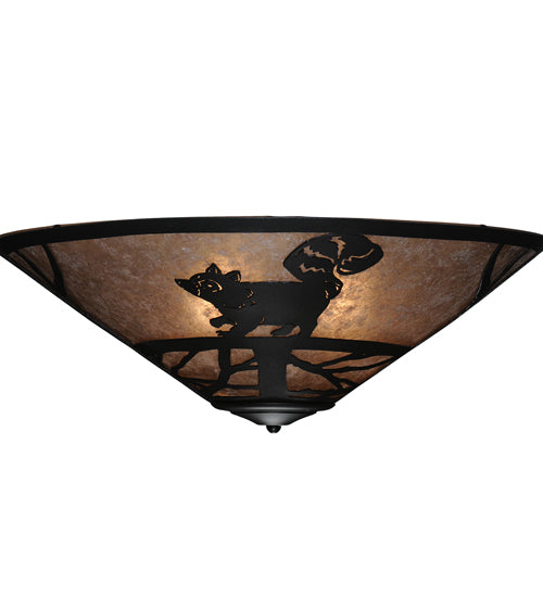 Meyda Tiffany Racoon On The Loose 110553 Ceiling Light - Nickel