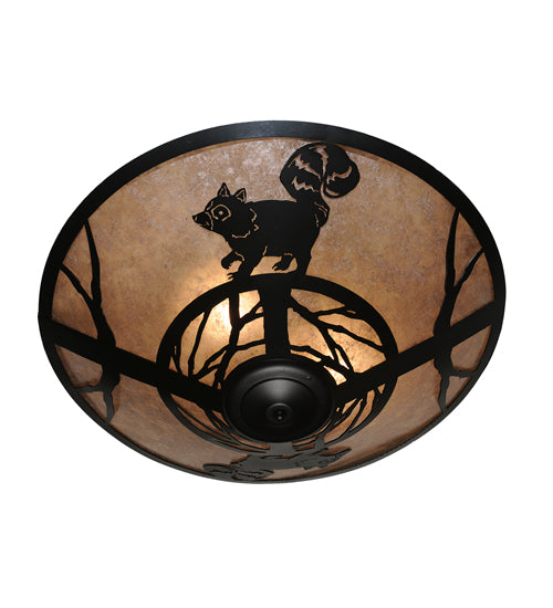 Meyda Tiffany Racoon On The Loose 110553 Ceiling Light - Nickel