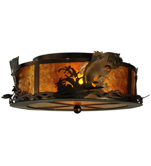 Meyda Tiffany Leaping Bass 110601 Ceiling Light - Antique Copper