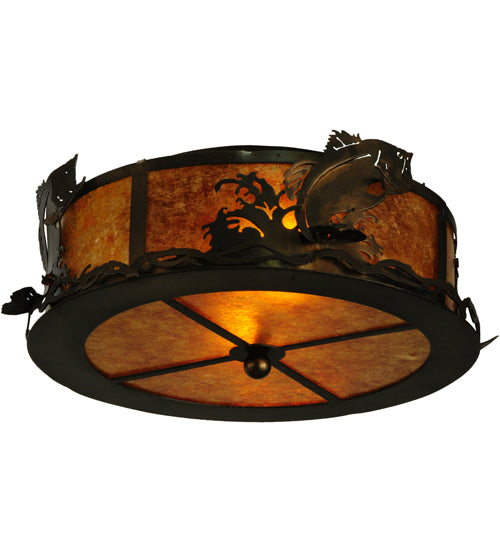 Meyda Tiffany Leaping Bass 110601 Ceiling Light - Antique Copper