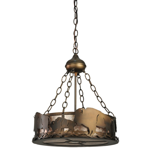 Meyda Tiffany Buffalo 110643 Pendant Light - Antique Copper