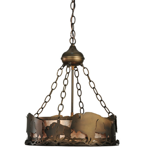 Meyda Tiffany Buffalo 110643 Pendant Light - Antique Copper