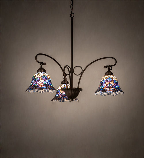 Meyda Tiffany Tiffany Peacock Feather 110685 Chandelier Light -