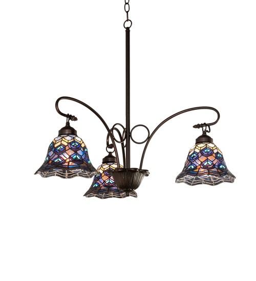 Meyda Tiffany Tiffany Peacock Feather 110685 Chandelier Light -