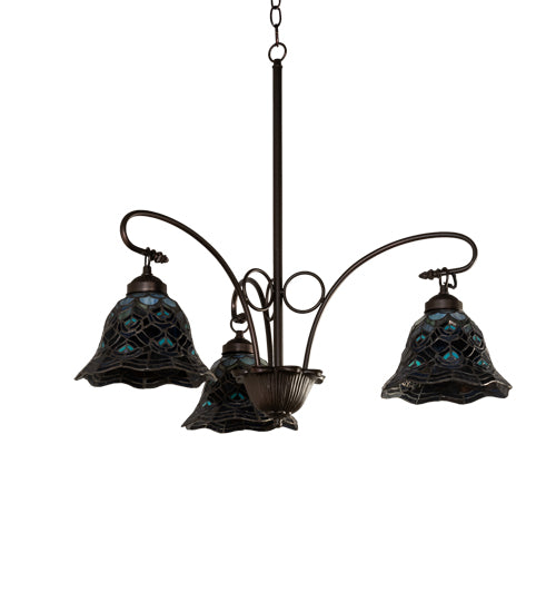 Meyda Tiffany Tiffany Peacock Feather 110685 Chandelier Light -