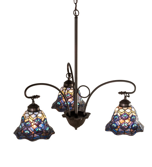 Meyda Tiffany Tiffany Peacock Feather 110685 Chandelier Light -