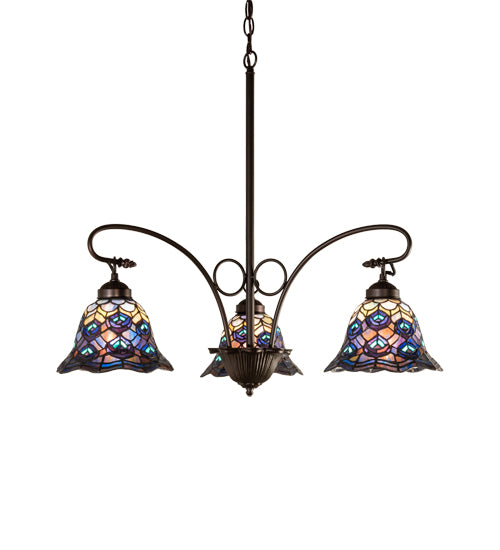 Meyda Tiffany Tiffany Peacock Feather 110685 Chandelier Light -