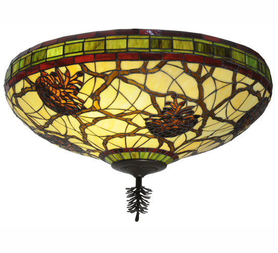 Meyda Tiffany Pinecone 110734 Ceiling Light - Timeless Bronze