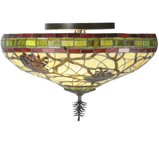 Meyda Tiffany Pinecone 110734 Ceiling Light - Timeless Bronze
