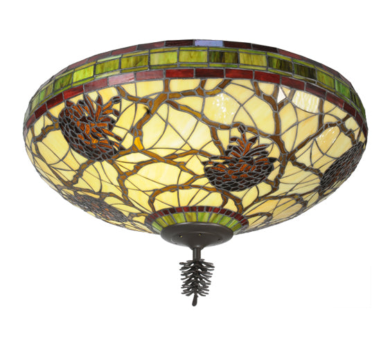 Meyda Tiffany Pinecone 110734 Ceiling Light - Timeless Bronze