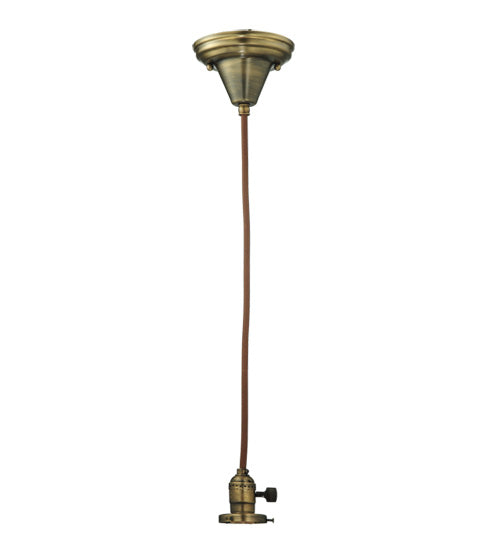 Meyda Tiffany Lighting 110758 Stillwater One Light Hanger Hardware Utility Light Brass